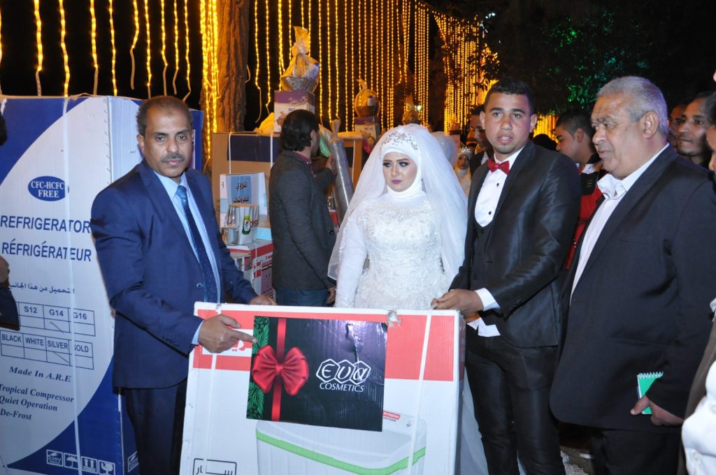 جمعية نجوم المجتمع تنظم حفل زفاف جماعي لـ 30 عروسة بالجيزة